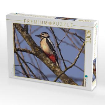 Produktbild: CALVENDO Puzzle Buntspecht | 1000 Teile Lege-Gr&ouml;&szlig;e 64x48cm Foto-Puzzle f&uuml;r gl&uuml;ckliche Stunden