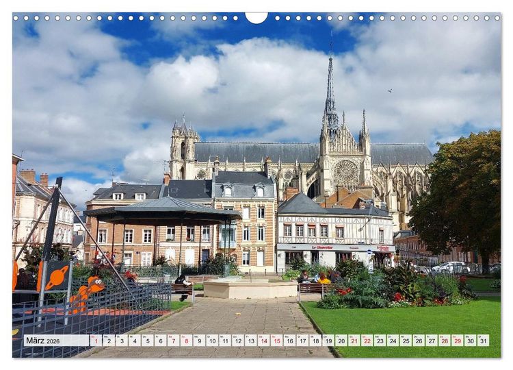 Produktbild: Amiens - geschichtstr&auml;chtig, malerisch, authentisch (Wandkalender 2026 DIN A3 quer), CALVENDO Monatskalender