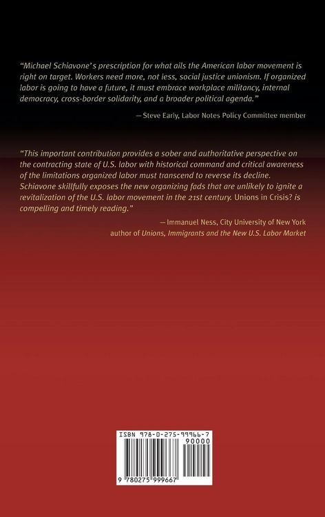 Produktbild: Unions in Crisis? The Future of Organized Labor in America
