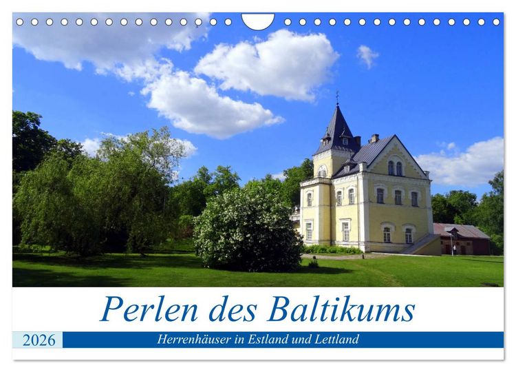 Produktbild: Perlen des Baltikums - Herrenh&auml;user in Estland und Lettland (Wandkalender 2026 DIN A4 quer), CALVENDO Monatskalender