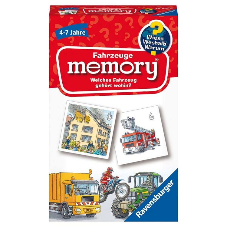 Produktbild: Wieso? Weshalb? Warum? Fahrzeuge memory&reg; - Reisespiel ab 4 Jahre