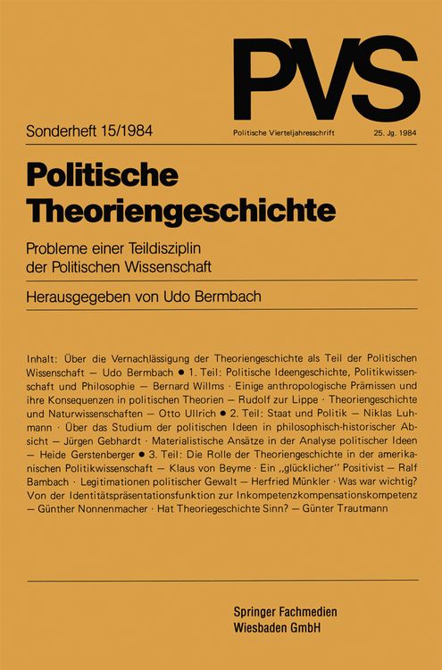 Produktbild: Politische Theoriengeschichte