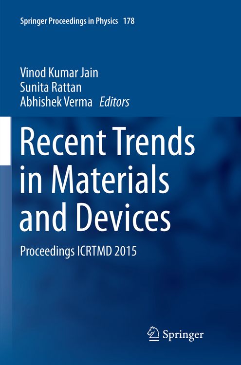 Produktbild: Recent Trends in Materials and Devices