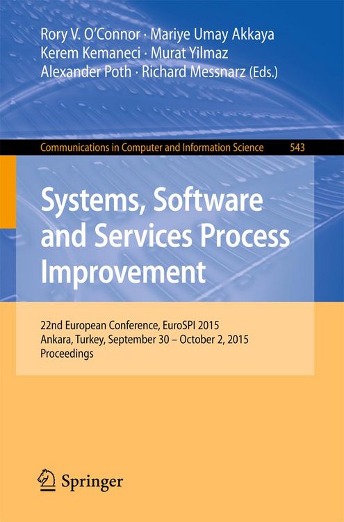 Produktbild: Systems, Software and Services Process Improvement