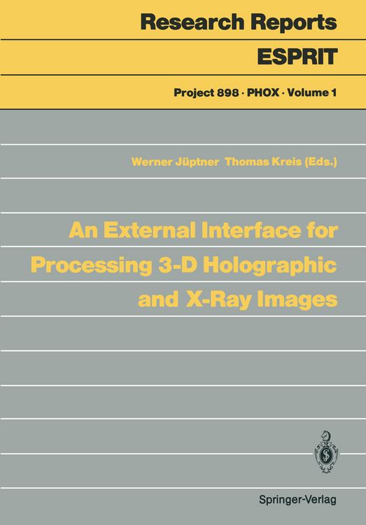 Produktbild: An External Interface for Processing 3-D Holographic and X-Ray Images