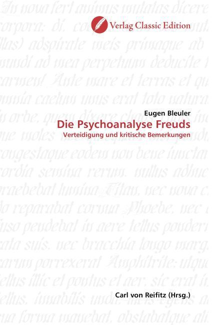 Produktbild: Bleuler, E: Die Psychoanalyse Freuds
