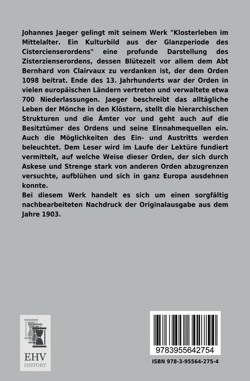 Produktbild: Klosterleben im Mittelalter