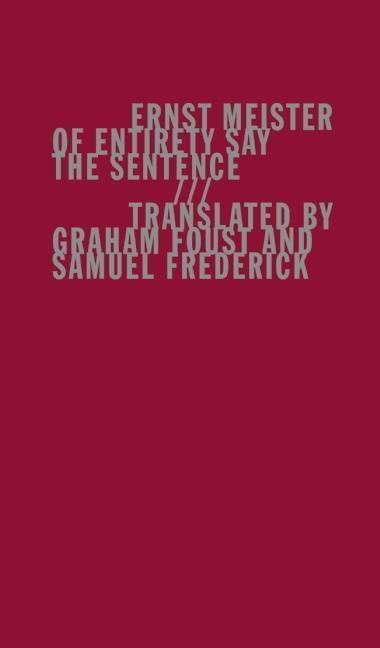 Produktbild: Of Entirety Say the Sentence