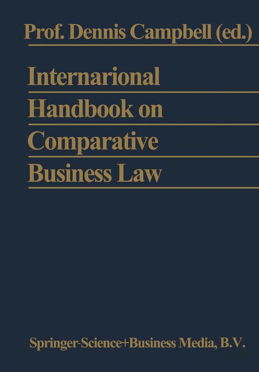 Produktbild: International Handbook on Comparative Business Law