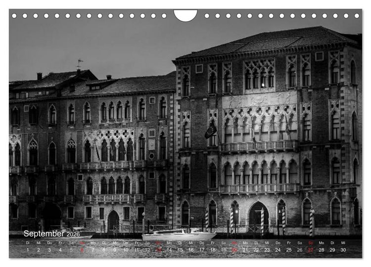 Produktbild: Venedig - Licht und Schatten (Wandkalender 2026 DIN A4 quer), CALVENDO Monatskalender