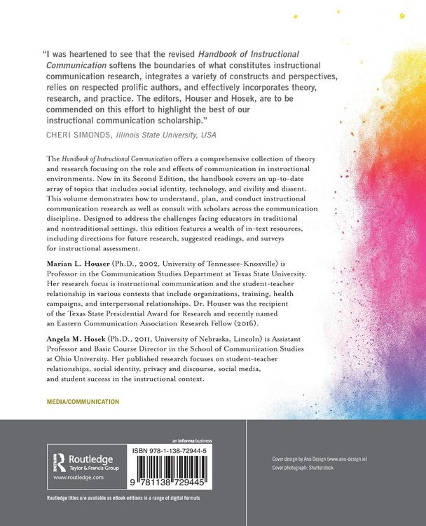 Produktbild: Handbook of Instructional Communication