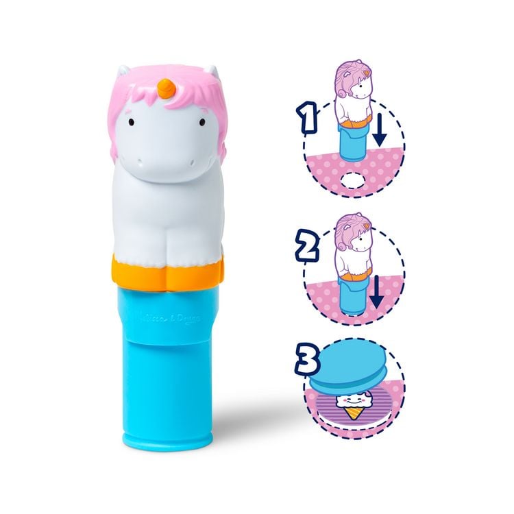Produktbild: Sticker Wow! Einhorn Sticker-Stempelset