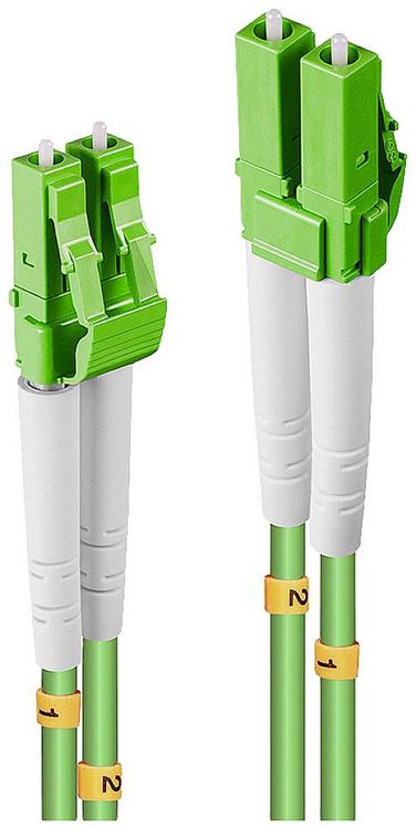 Produktbild: LINDY 46312 Glasfaser LWL Anschlusskabel 3.00 m Gr&uuml;n [1x LC-Stecker - 1x LC-Stecker] 50/125 &micro; Multimode OM5