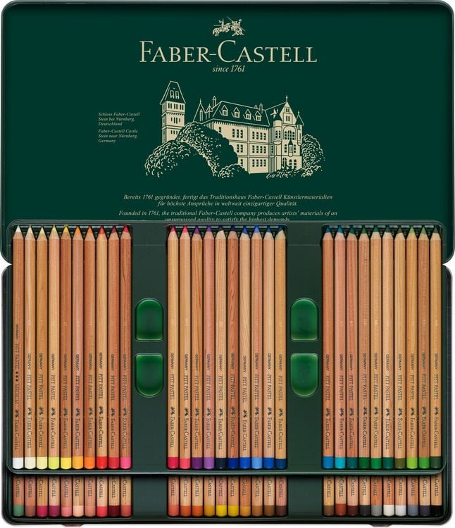 Produktbild: Faber-Castell Farbstifte Pitt Pastel, 60er Metalletui