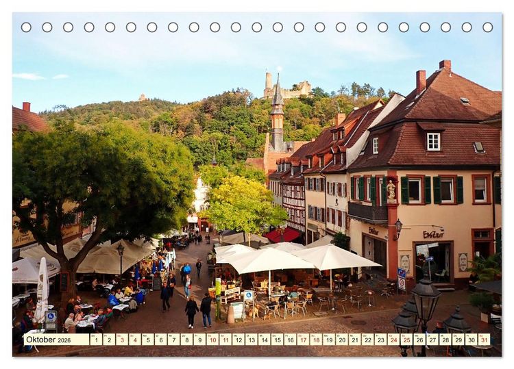 Produktbild: Weinheim im Laufe der Jahreszeiten (Tischkalender 2026 DIN A5 quer), CALVENDO Monatskalender