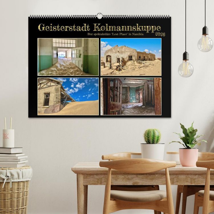 Produktbild: Geisterstadt Kolmannskuppe (Wandkalender 2026 DIN A2 quer), CALVENDO Monatskalender