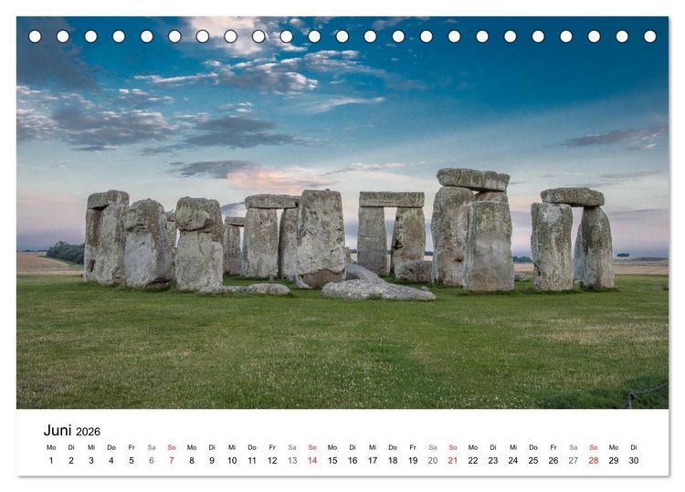 Produktbild: Foto-Momente S&uuml;d-England - Magische Orte (Tischkalender 2026 DIN A5 quer), CALVENDO Monatskalender