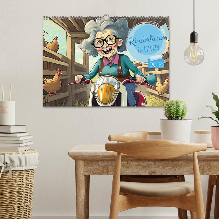 Produktbild: Kinderlieder - In Bildern (Wandkalender 2026 DIN A3 quer), CALVENDO Monatskalender