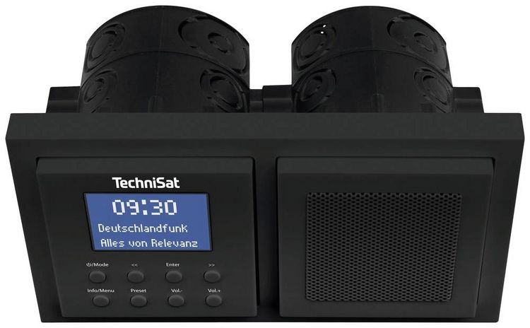 Produktbild: TechniSat DIGITRADIO UP 1 Steckdosenradio DAB+, UKW Bluetooth&reg; Weckfunktion, Inkl. Lautsprecherbox Schwarz