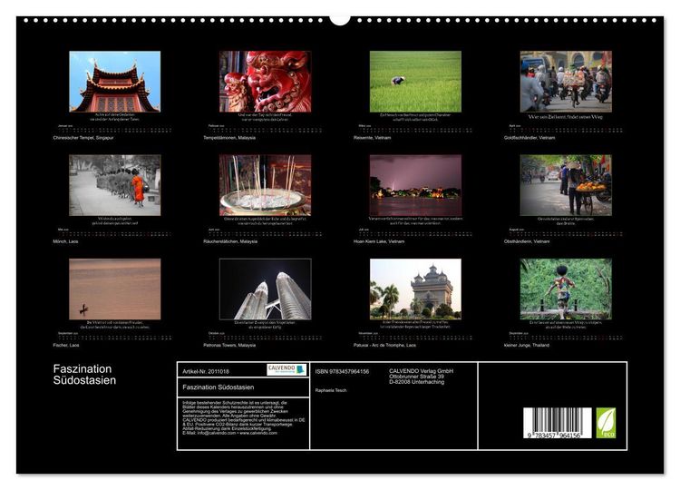 Produktbild: Faszination S&uuml;dostasien (hochwertiger Premium Wandkalender 2026 DIN A2 quer), Kunstdruck in Hochglanz