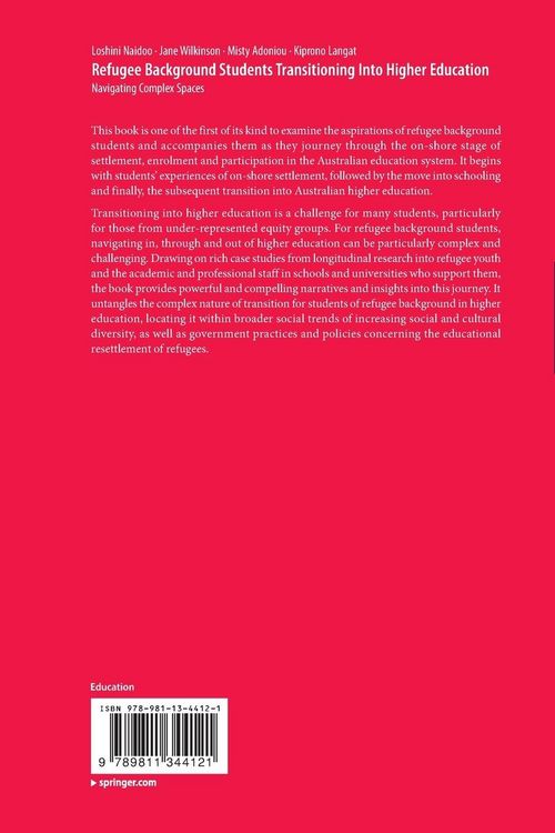Produktbild: Refugee Background Students Transitioning Into Higher Education