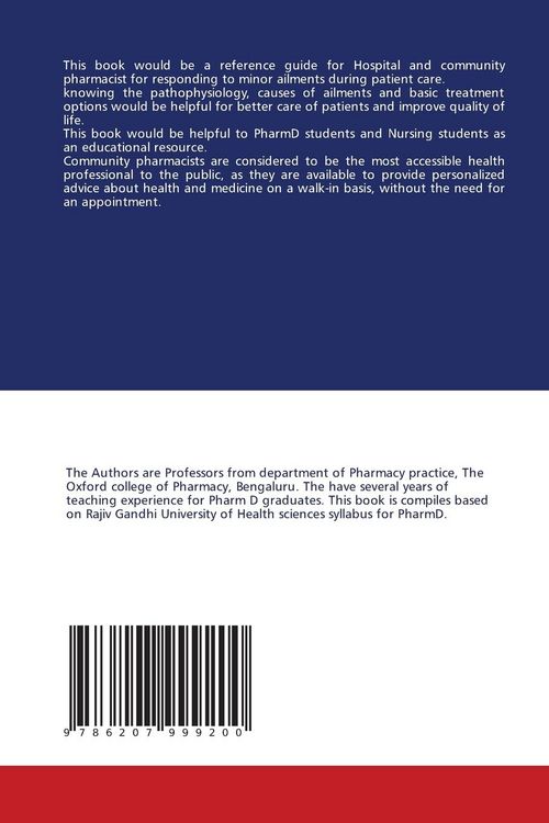 Produktbild: A Guide to Pharmacist for Responding Symptoms of Minor Ailments