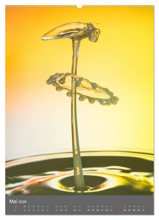 Produktbild: Liquid Art, Highspeed Tropfenfotografie (Wandkalender 2026 DIN A2 hoch), CALVENDO Monatskalender