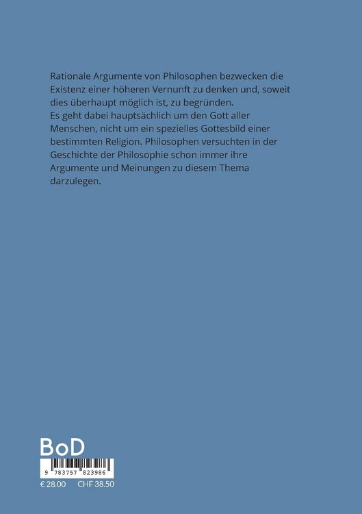 Produktbild: Philosophische Gotteslehre