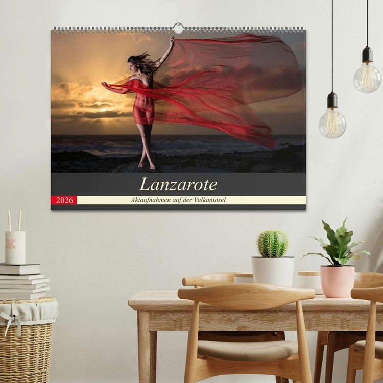 Produktbild: Lanzarote - Aktaufnahmen auf der Vulkaninsel (Wandkalender 2026 DIN A2 quer), CALVENDO Monatskalender