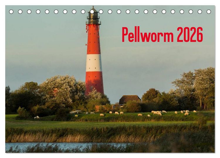 Produktbild: Pellworm 2026 (Tischkalender 2026 DIN A5 quer), CALVENDO Monatskalender