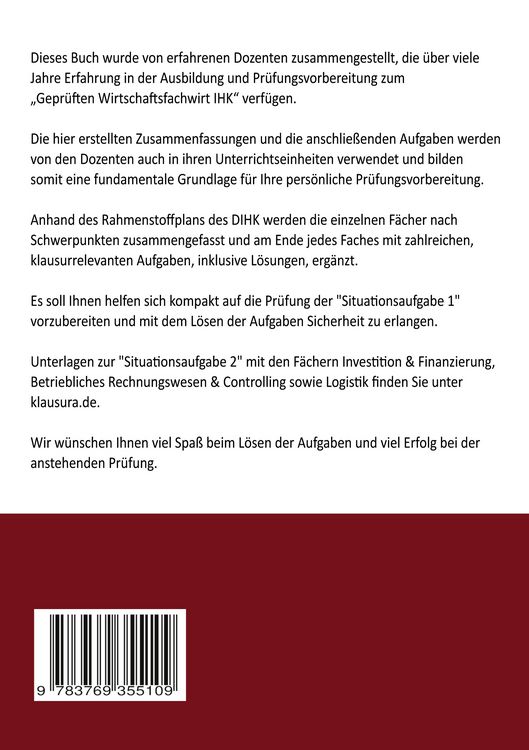 Produktbild: Wirtschaftsfachwirt kompakt Situationsaufgabe 1