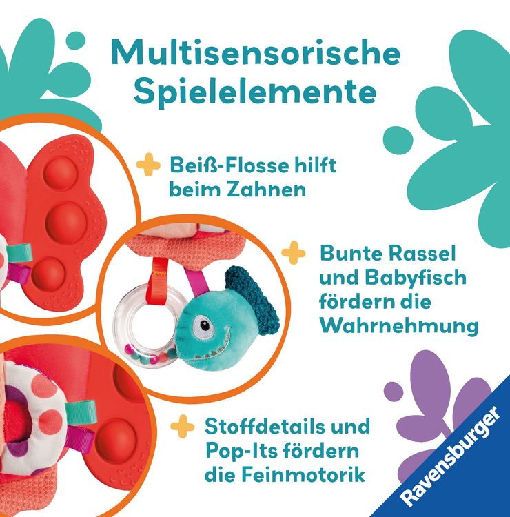 Produktbild: Play+ Pop-it Piranha (rot) - ab 0 Monate