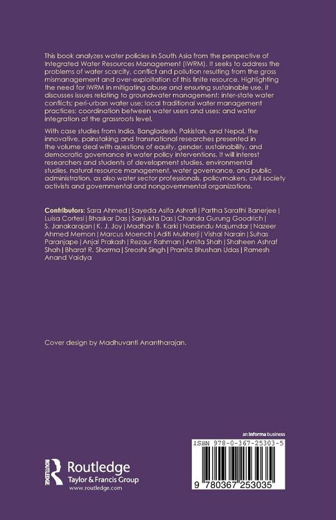 Produktbild: Informing Water Policies in South Asia