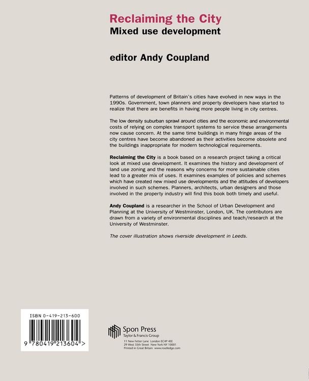 Produktbild: Reclaiming the City