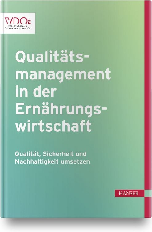 Produktbild: Qualit&auml;tsmanagement in der Ern&auml;hrungswirtschaft