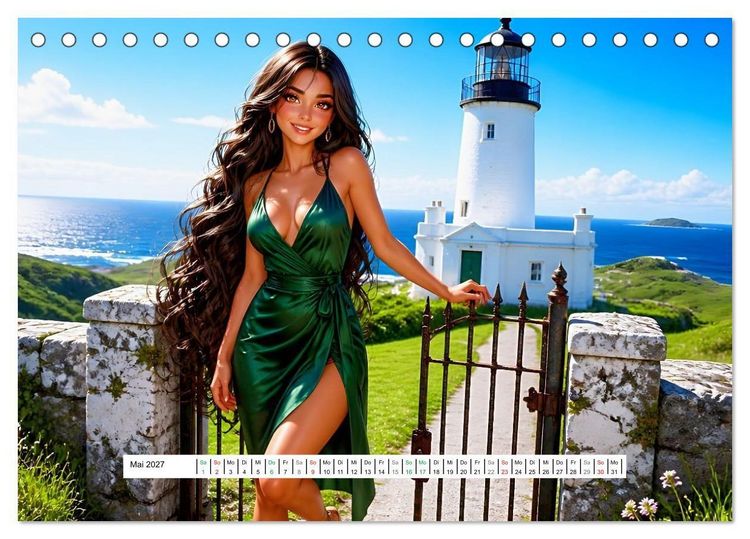 Produktbild: Valentina - Dort schlafen, wovon andere nur tr&auml;umen (Tischkalender 2027 DIN A5 quer), CALVENDO Monatskalender
