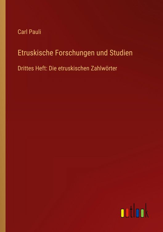 Produktbild: Etruskische Forschungen und Studien