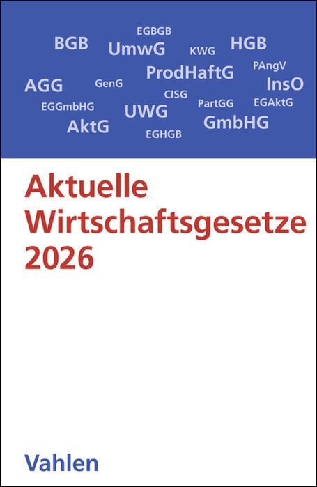 Produktbild: Aktuelle Wirtschaftsgesetze 2026