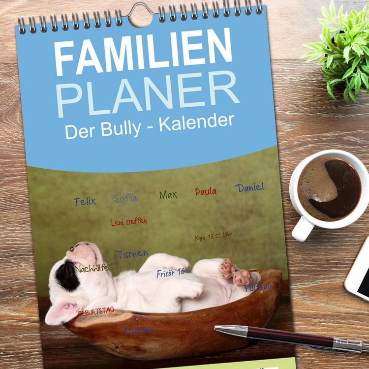 Produktbild: Familienplaner 2026 - Der Bully - Kalender Familienplaner hoch mit 5 Spalten (Wandkalender, 21 x 45 cm) CALVENDO