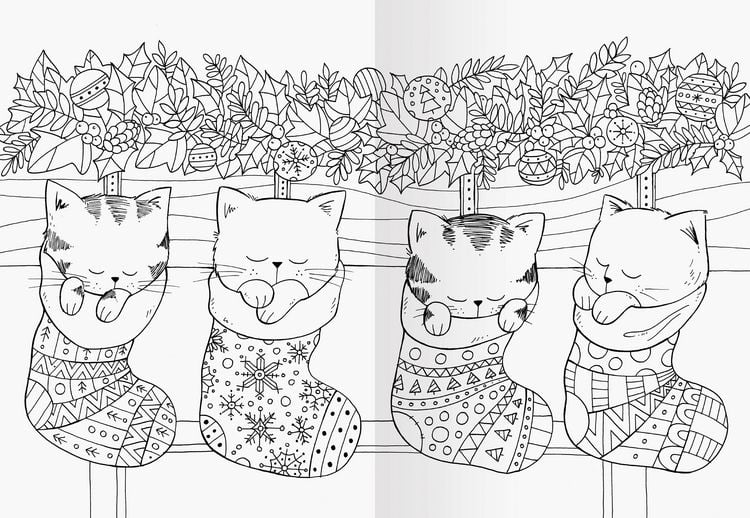 Produktbild: A Million Christmas Cats: Mein Katzen-Malbuch zu Weihnachten