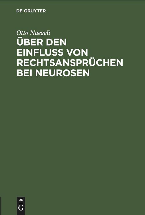 Produktbild: &Uuml;ber den Einflu&szlig; von Rechtsanspr&uuml;chen bei Neurosen