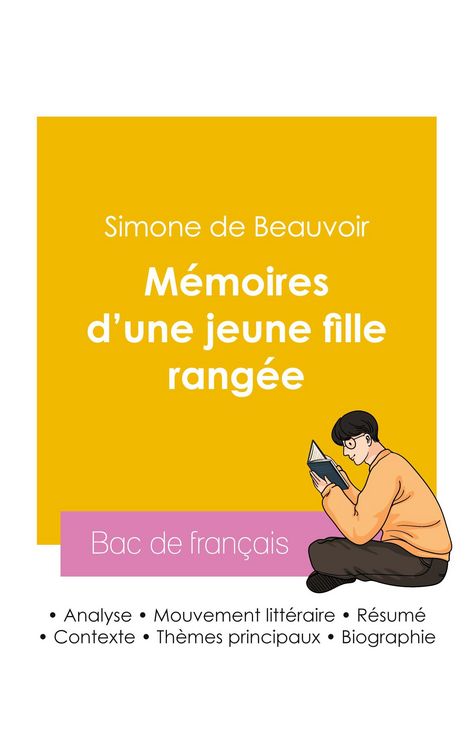 Produktbild: R&eacute;ussir son Bac de fran&ccedil;ais 2026 : Analyse des M&eacute;moires d'une jeune fille rang&eacute;e de Simone de Beauvoir