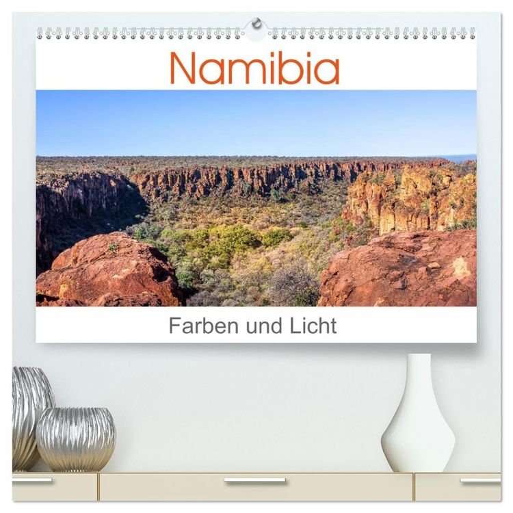 Produktbild: Namibia - Farben und Licht (hochwertiger Premium Wandkalender 2027 DIN A2 quer), Kunstdruck in Hochglanz