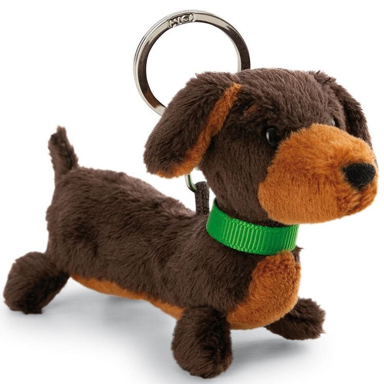 Produktbild: NICI 61896 - Dackel Schl&uuml;sselanh&auml;nger, Pl&uuml;sch, L&auml;nge: 10 cm