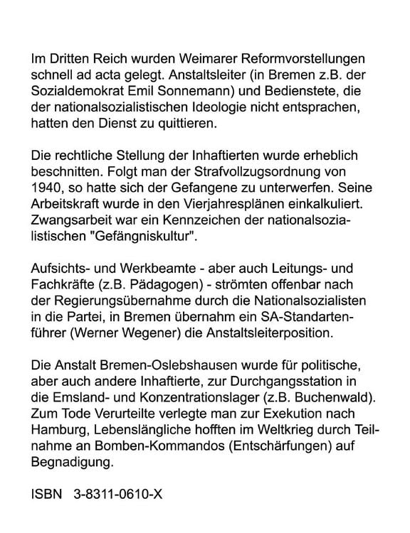 Produktbild: Zur Geschichte des Bremer Gef&auml;ngniswesens