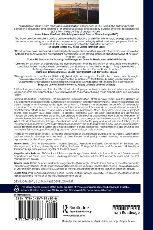 Produktbild: Building Innovation Capabilities for Sustainable Industrialisation