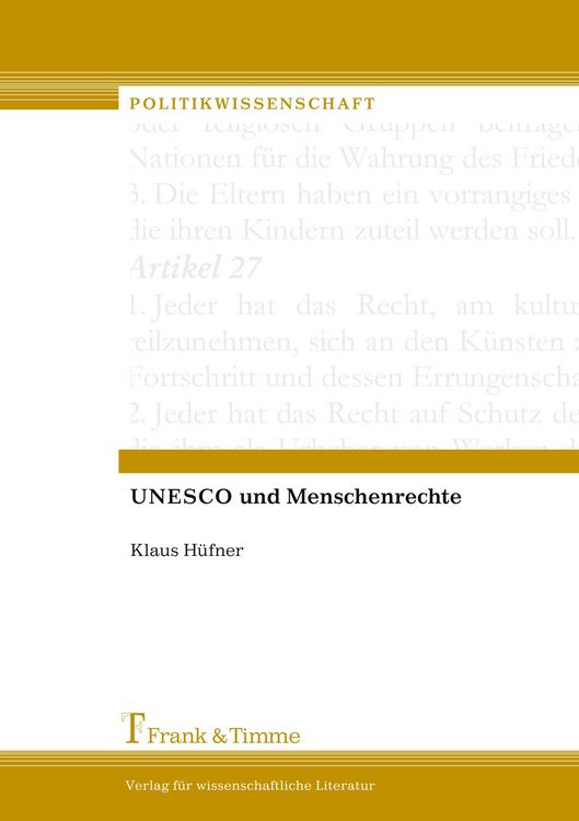 Produktbild: UNESCO und Menschenrechte