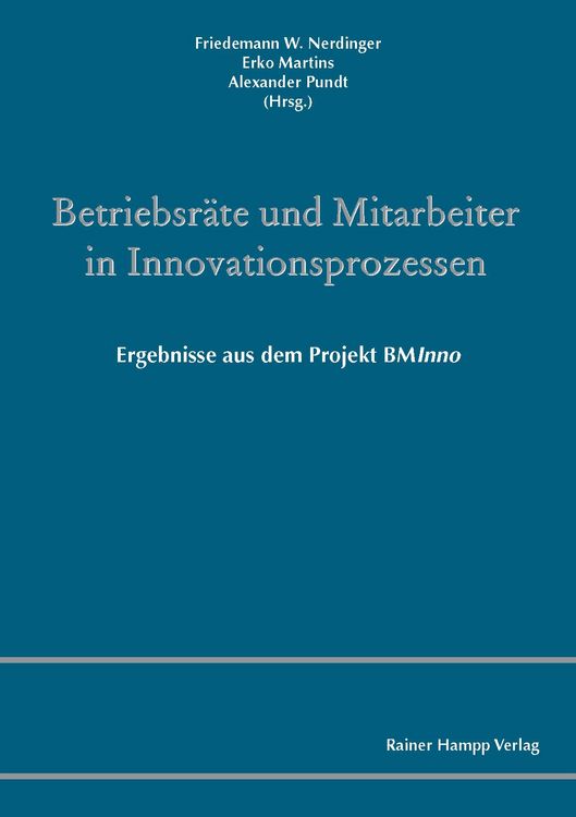 Produktbild: Betriebsr&auml;te und Mitarbeiter in Innovationsprozessen