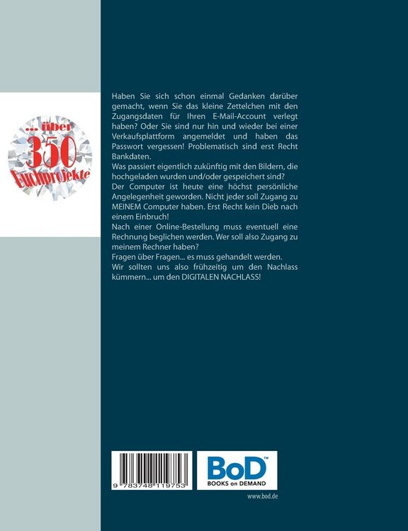 Produktbild: Mein Digitaler Nachlass - Digitales Erbe - Mit Erfolg Schritt f&uuml;r Schritt zur Absicherung!