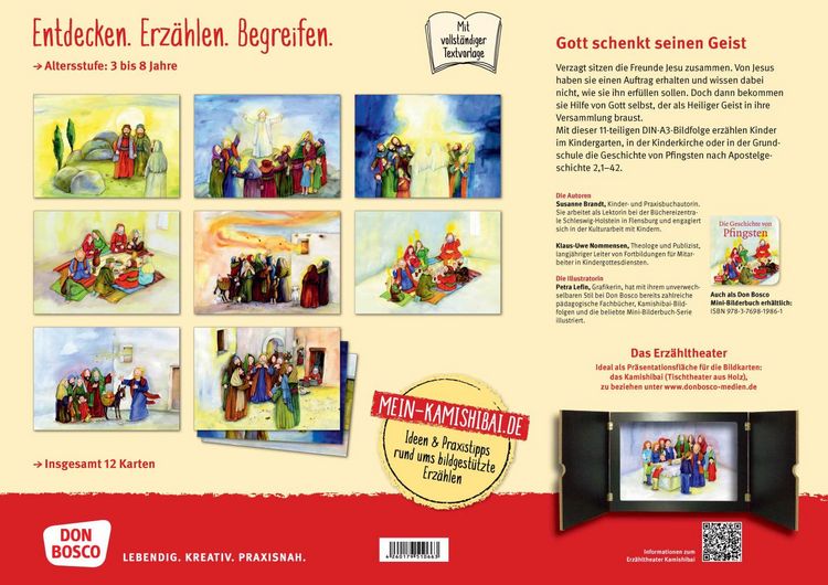Produktbild: Gott schenkt seinen Geist - Die Geschichte von Pfingsten. Kamishibai Bildkartenset